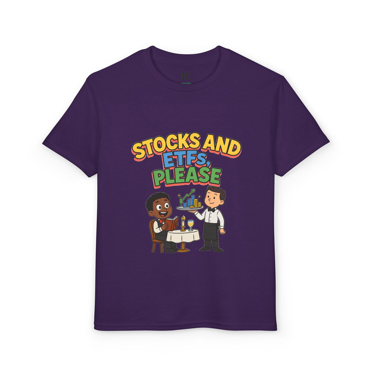 STOCKS AND ETFS, PLEASE. Boys' Youth Tee | Funny Finance Kids Clothing