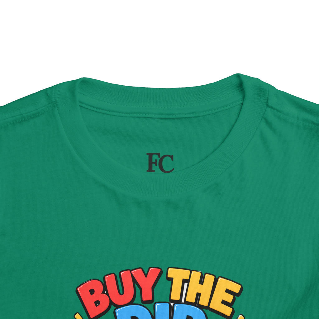BUY THE DIP BEAR. Toddler Tee | Funny Finance Kids Clothing