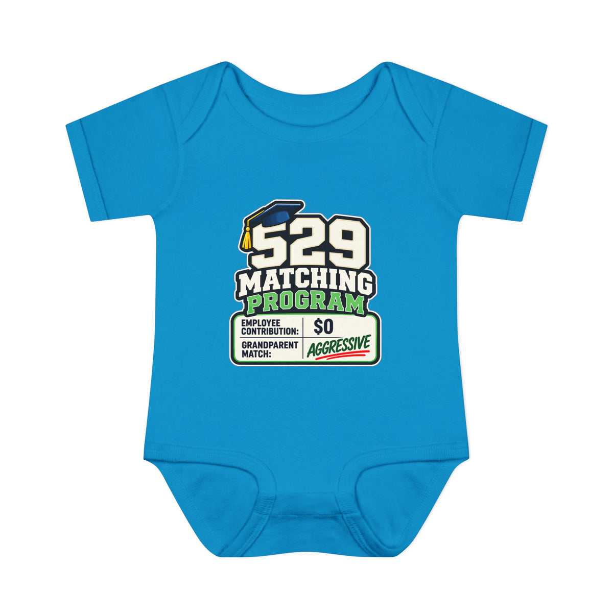 529 Matching Program: Grandparents Baby Bodysuit | Funny Finance Kids Clothing