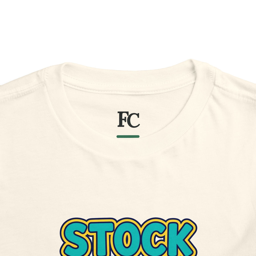 STOCK SPLIT. Girls' Toddler Tee | Funny Finance Kids Clothing