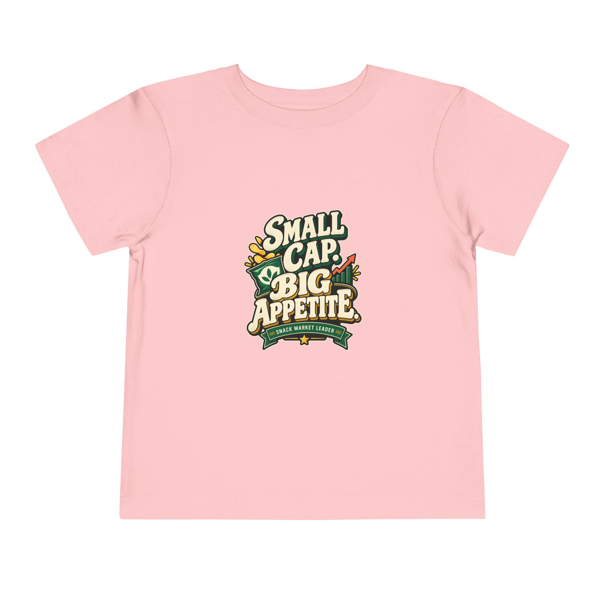 SMALL CAP. BIG APPETITE. Toddler Tee | Funny Finance Kids Clothing