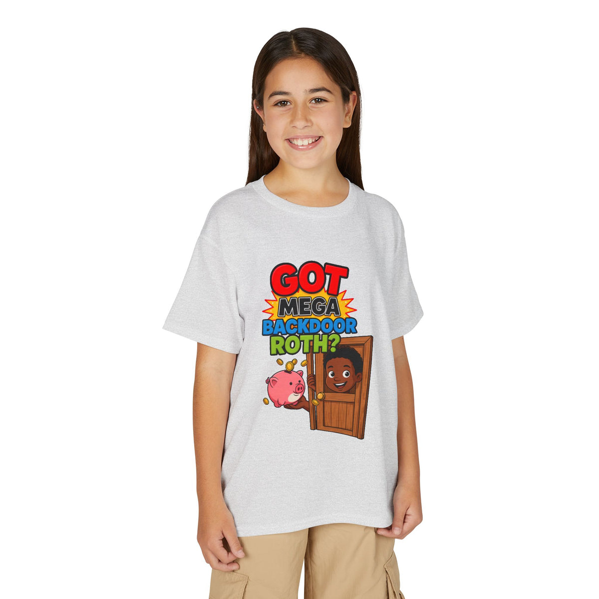 GOT MEGA BACKDOOR ROTH? Boys' Youth Tee | Funny Finance Kids Clothing
