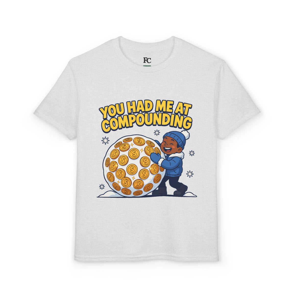YOU HAD ME AT COMPOUNDING. Boys' Youth Tee | Funny Finance Kids Clothing