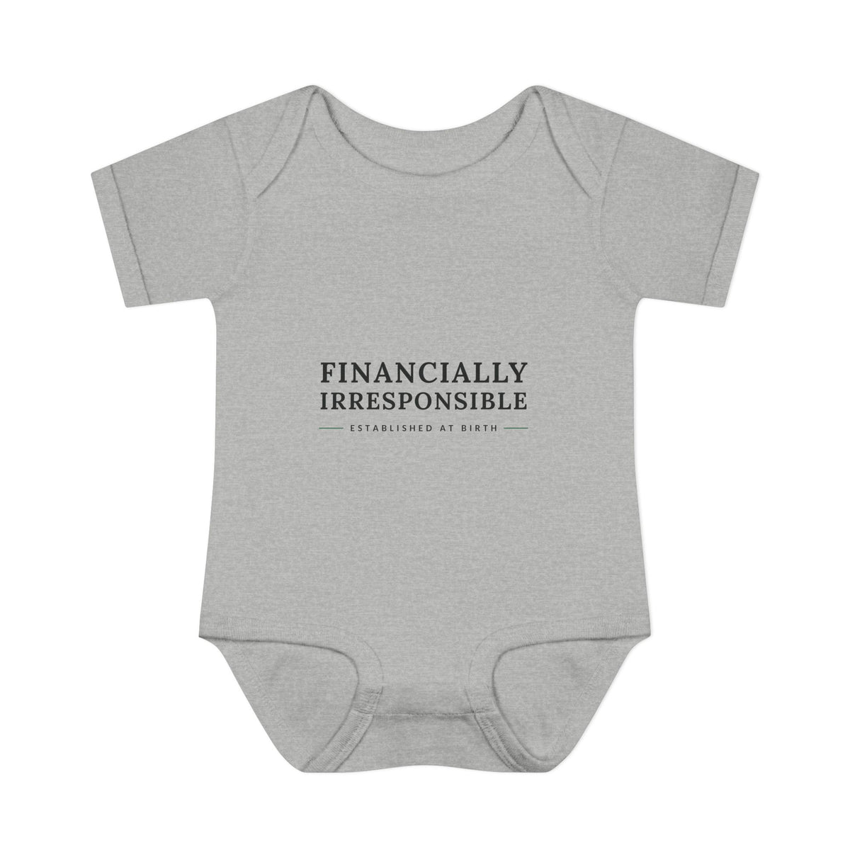 Financially Irresponsible Baby Bodysuit | Funny New Parent Gift