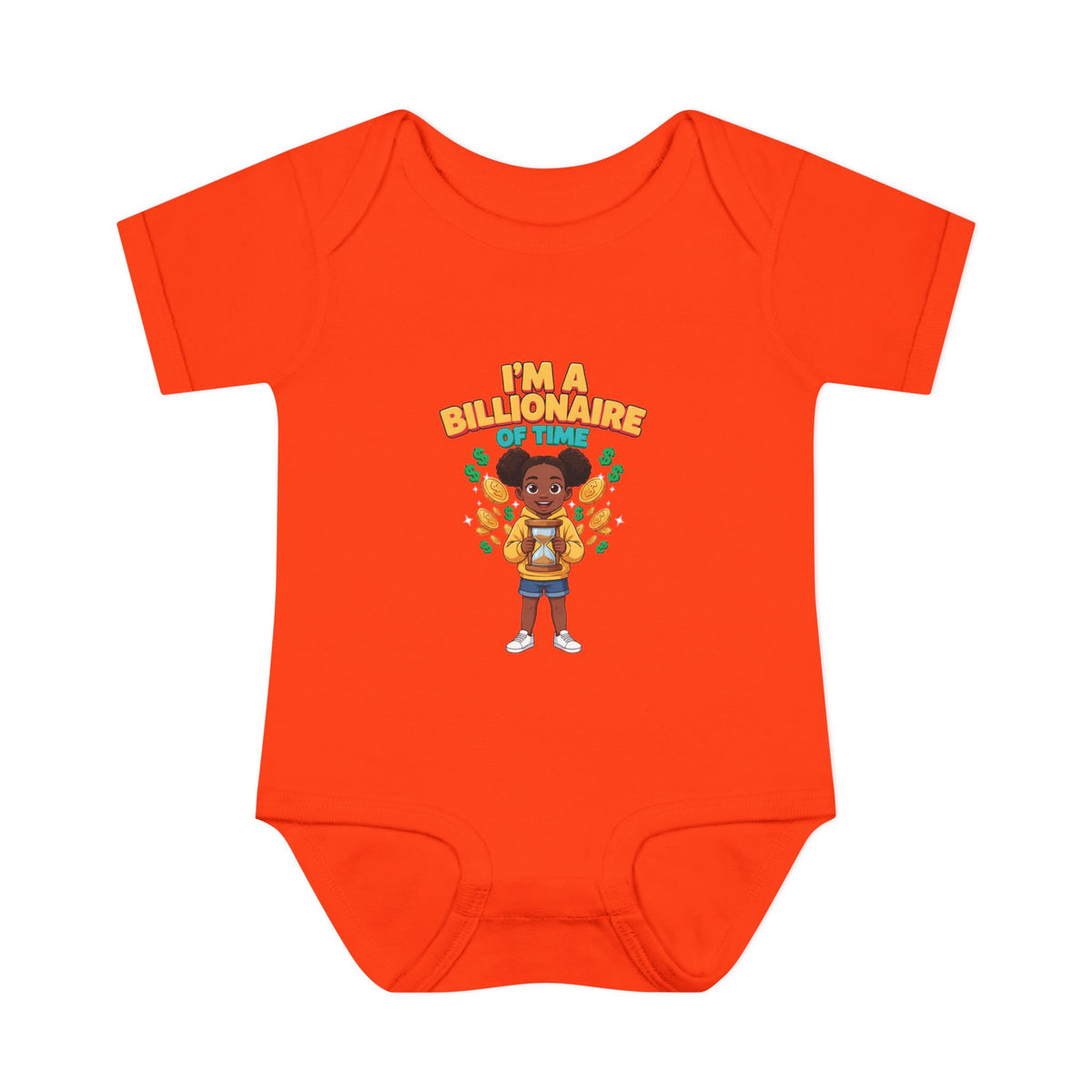I'M A BILLIONAIRE OF TIME. Boys' Baby Bodysuit | Funny Finance Kids Clothing