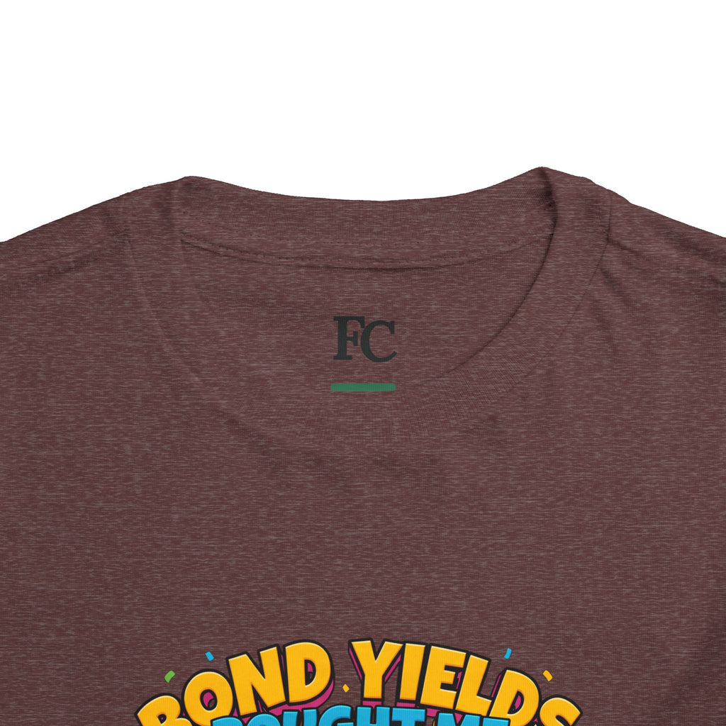 BOND YIELDS BOUGHT ME THIS SHIRT. Boys' Toddler Tee | Funny Finance Kids Clothing