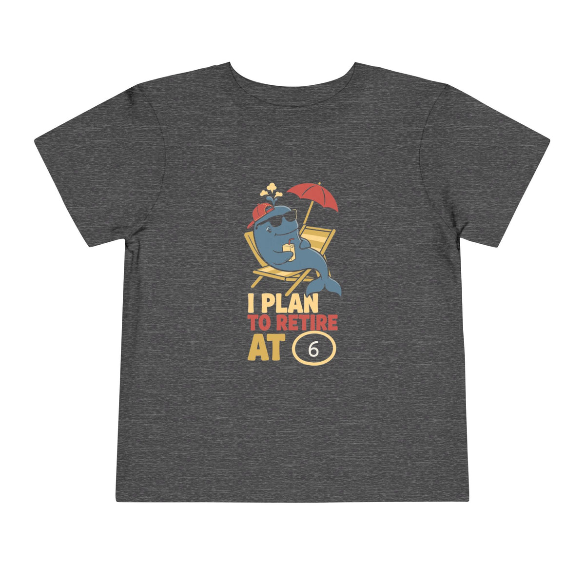I PLAN TO RETIRE AT [AGE]. Toddler Tee | Personalized Funny Finance Kids Shirt