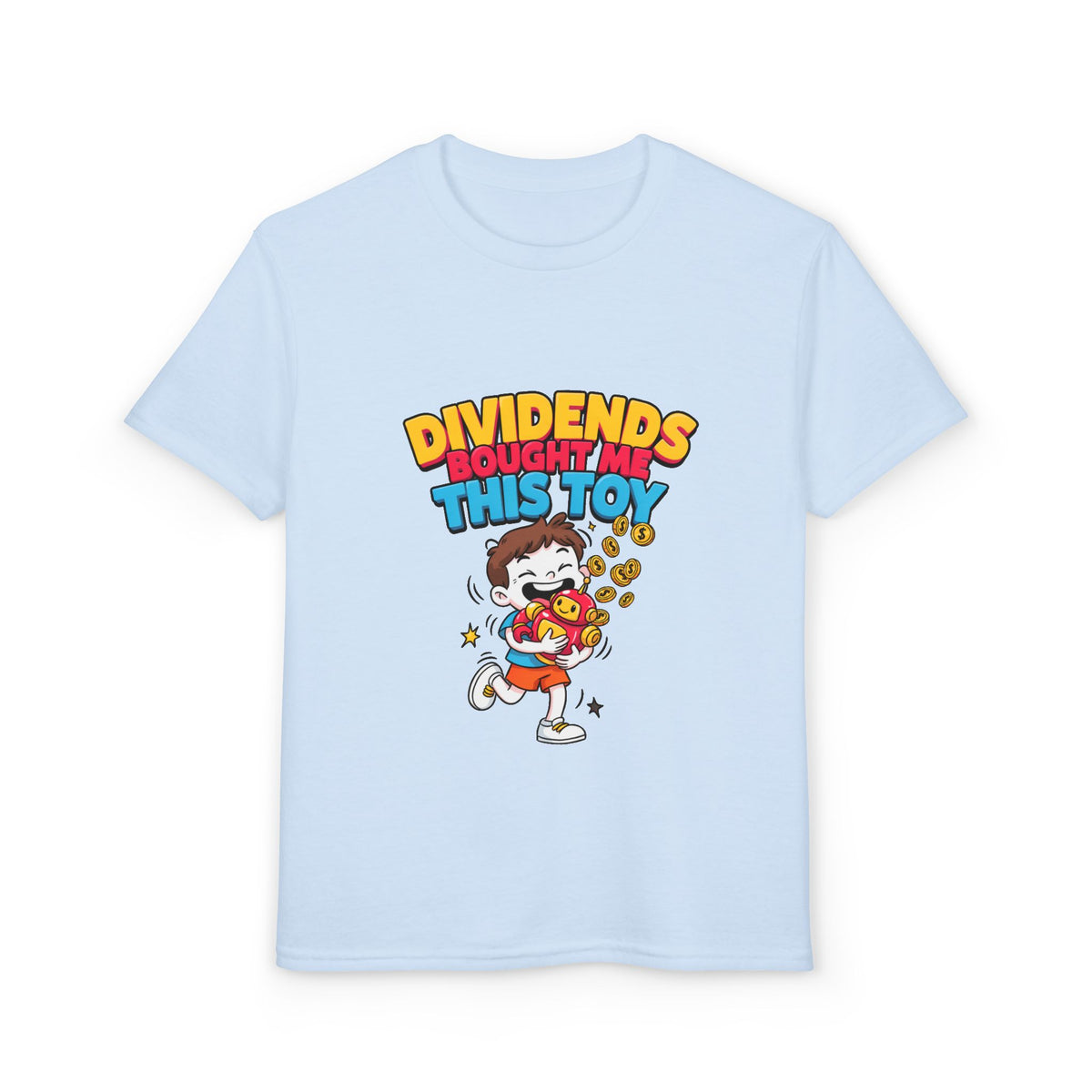DIVIDENDS BOUGHT ME THIS TOY. Boys' Youth Tee | Funny Finance Kids Clothing