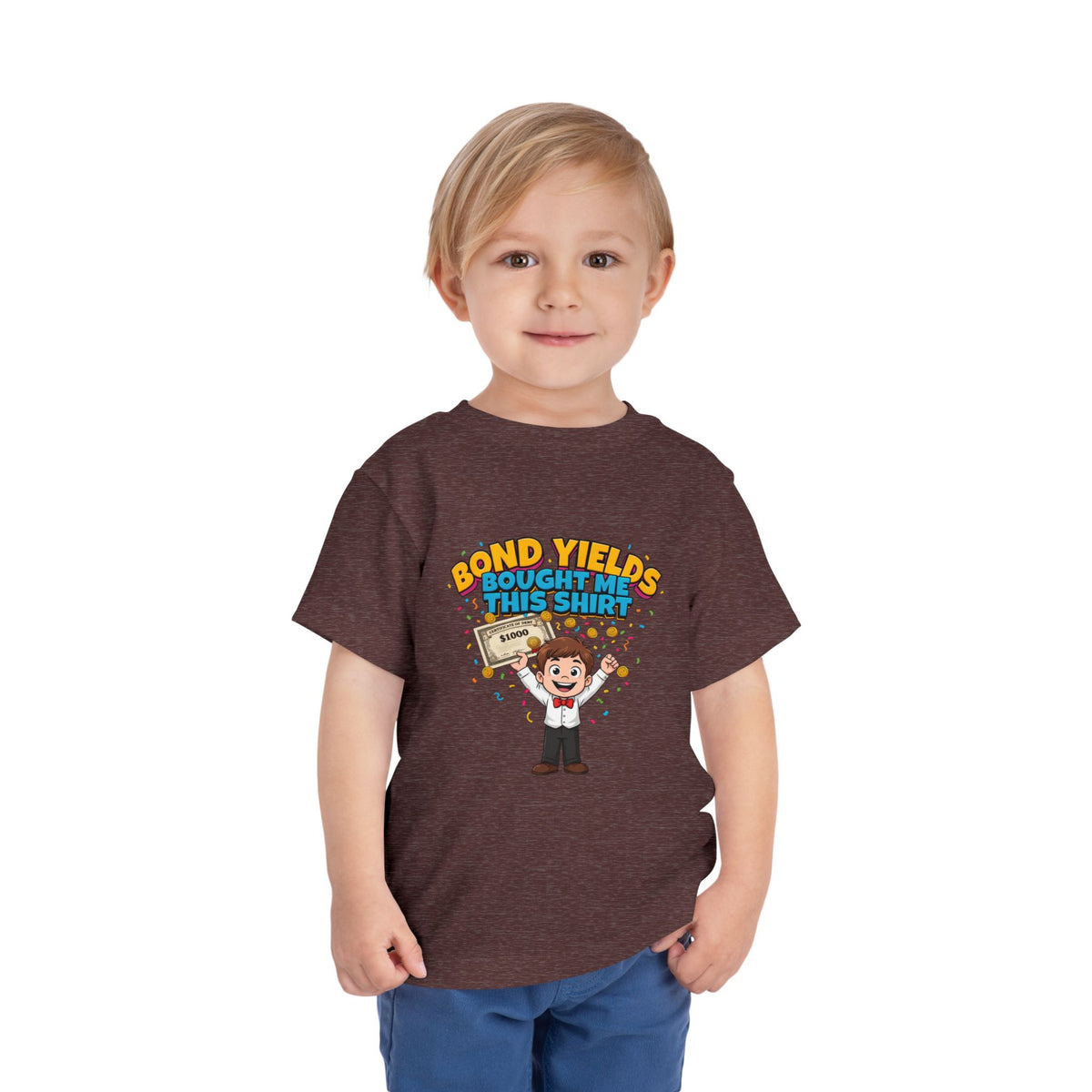 BOND YIELDS BOUGHT ME THIS SHIRT. Boys' Toddler Tee | Funny Finance Kids Clothing
