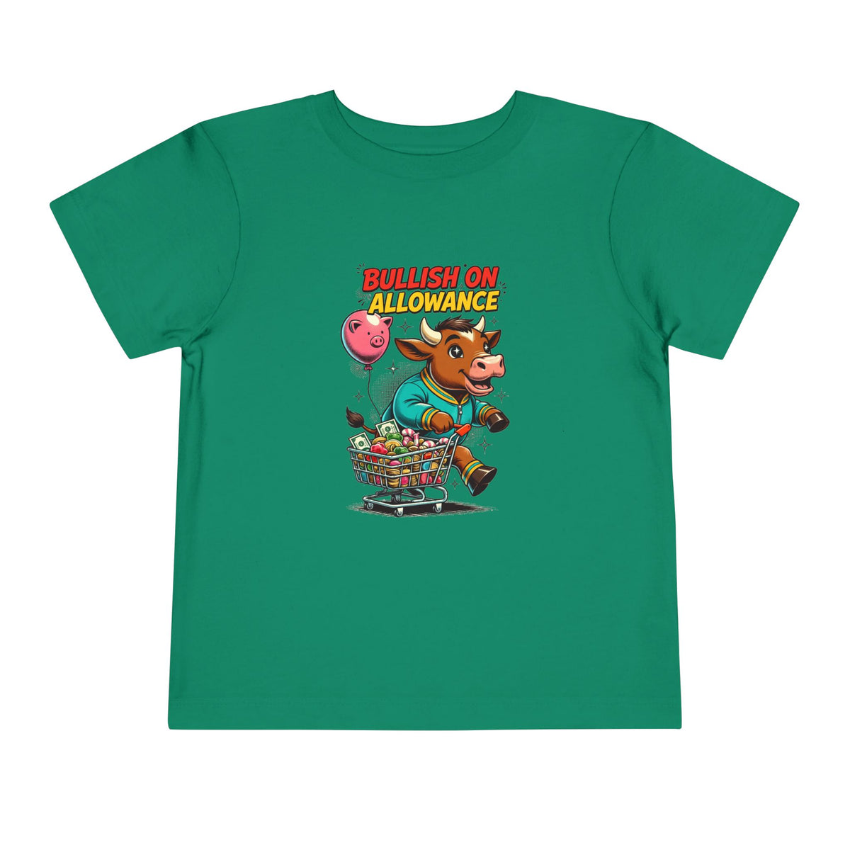 BULLISH ON ALLOWANCE. Toddler Tee | Funny Finance Kids Clothing