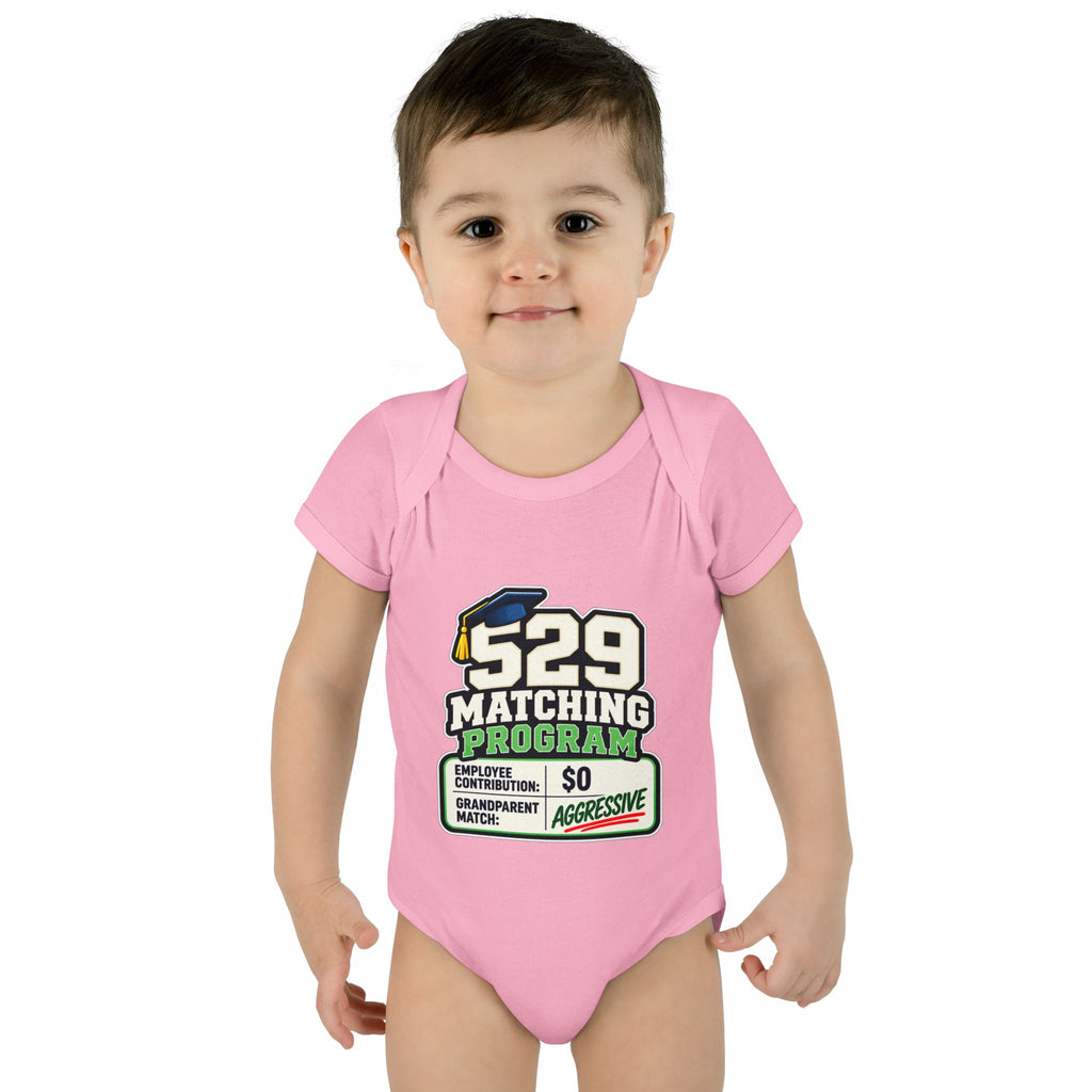 529 Matching Program: Grandparents Baby Bodysuit | Funny Finance Kids Clothing