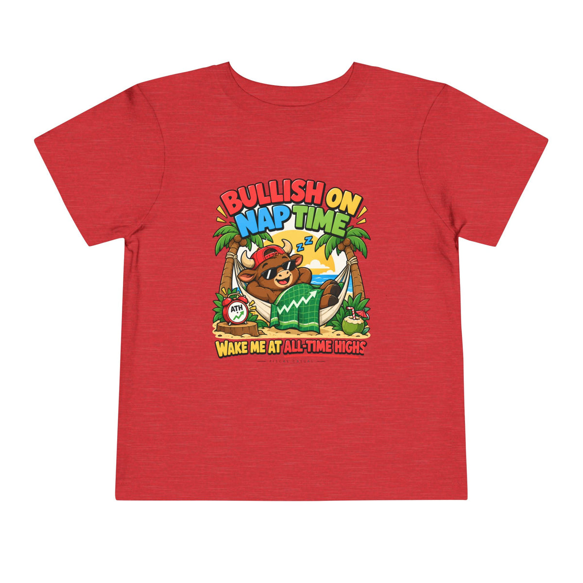 BULL NAP TIME. Toddler Tee | Funny Finance Kids Clothing