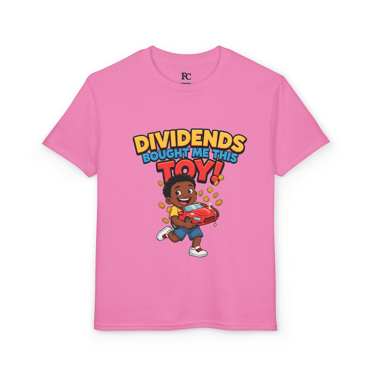 DIVIDENDS BOUGHT ME THIS TOY. Boys' Youth Tee | Funny Finance Kids Clothing
