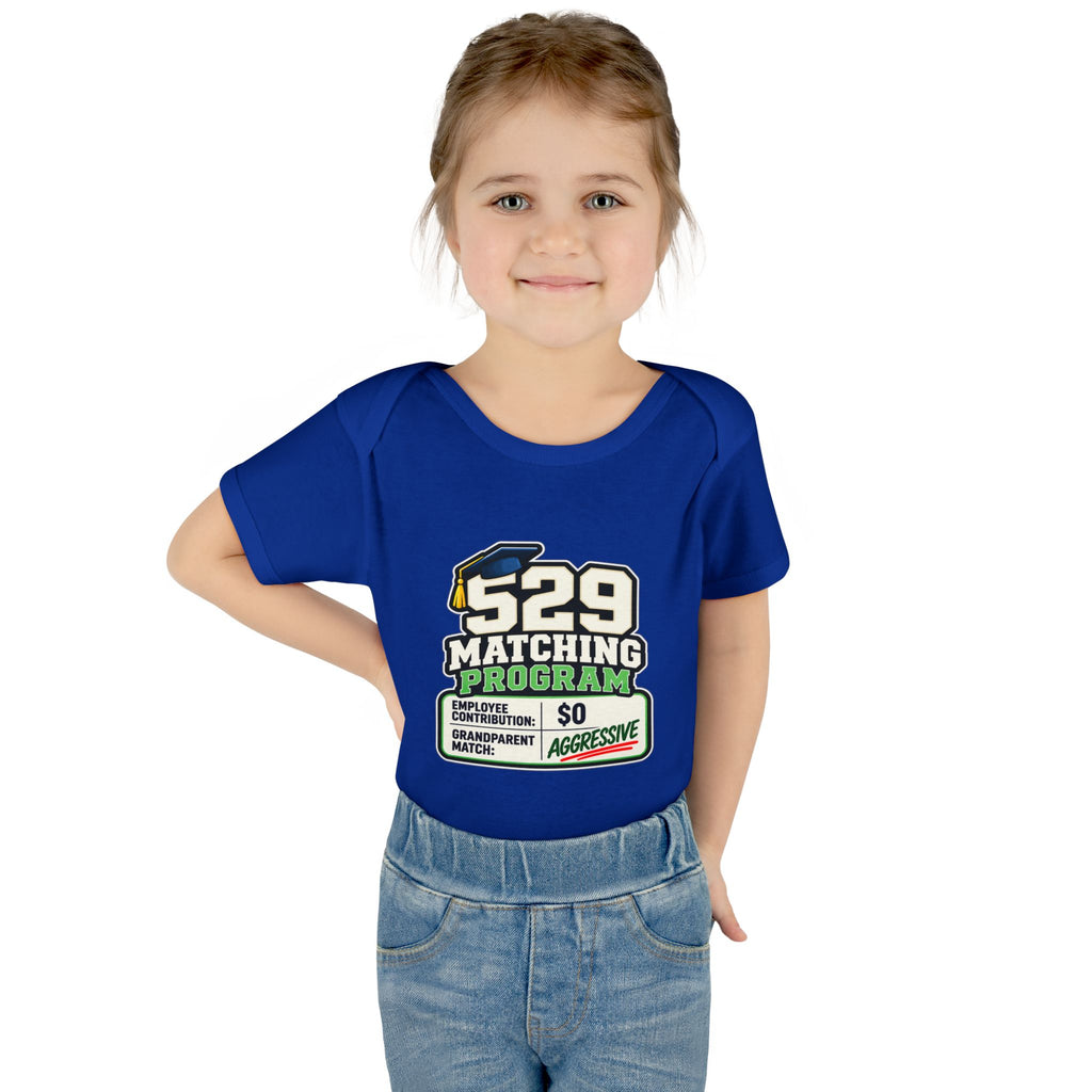 529 Matching Program: Grandparents Baby Bodysuit | Funny Finance Kids Clothing