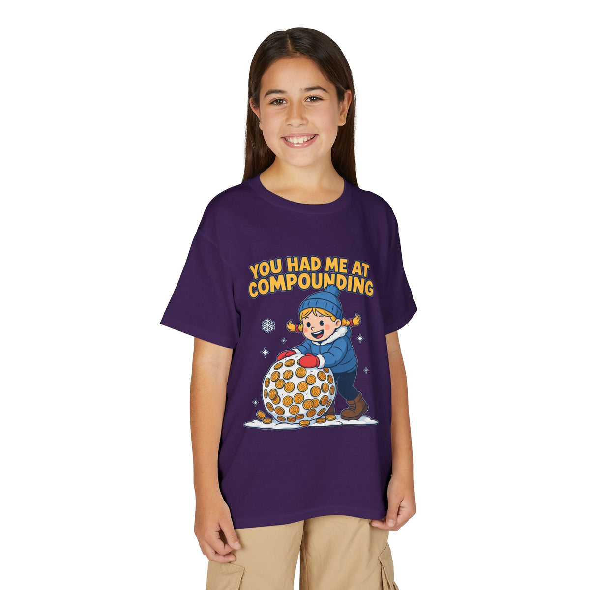 YOU HAD ME AT COMPOUNDING. Girls' Youth Tee | Funny Finance Kids Clothing