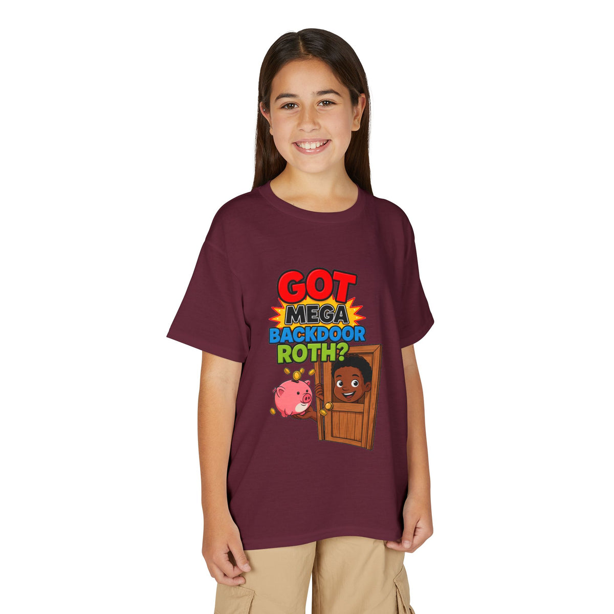 GOT MEGA BACKDOOR ROTH? Boys' Youth Tee | Funny Finance Kids Clothing
