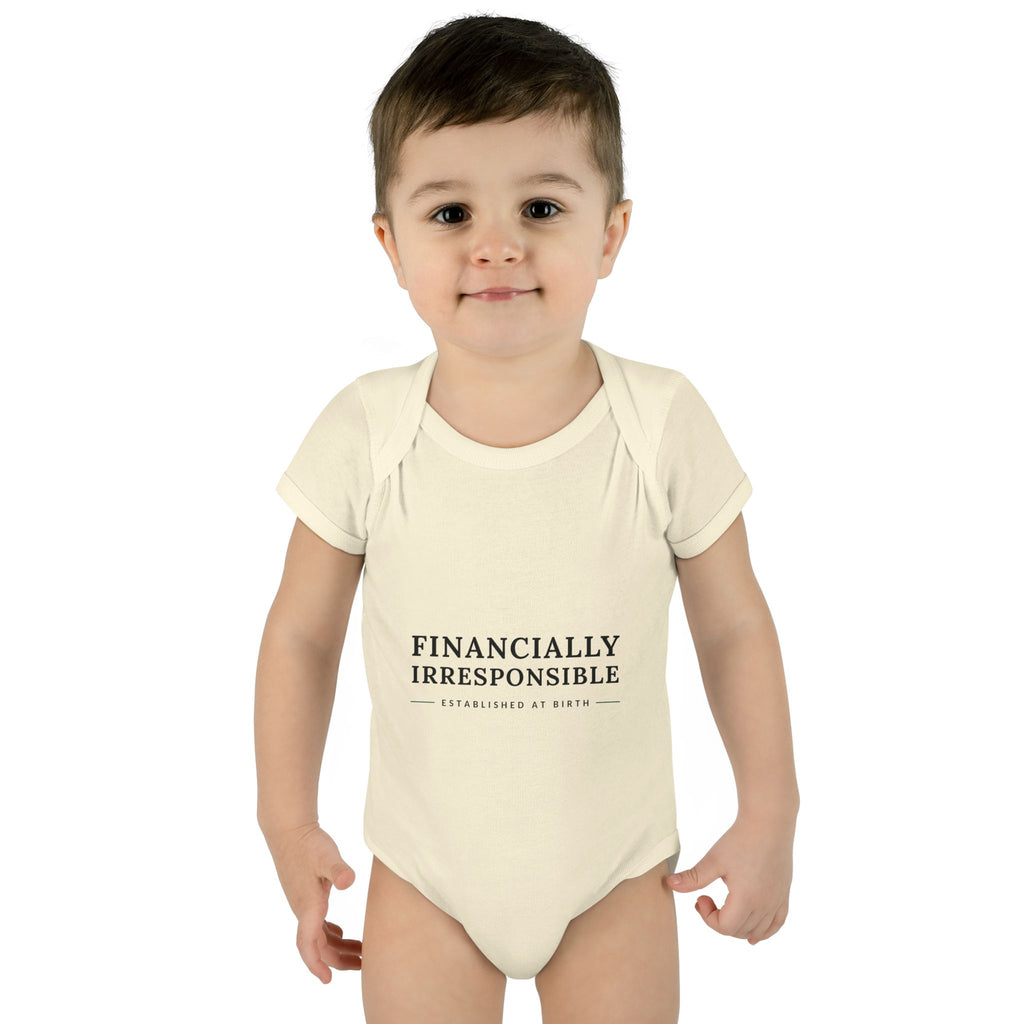 Financially Irresponsible Baby Bodysuit | Funny New Parent Gift