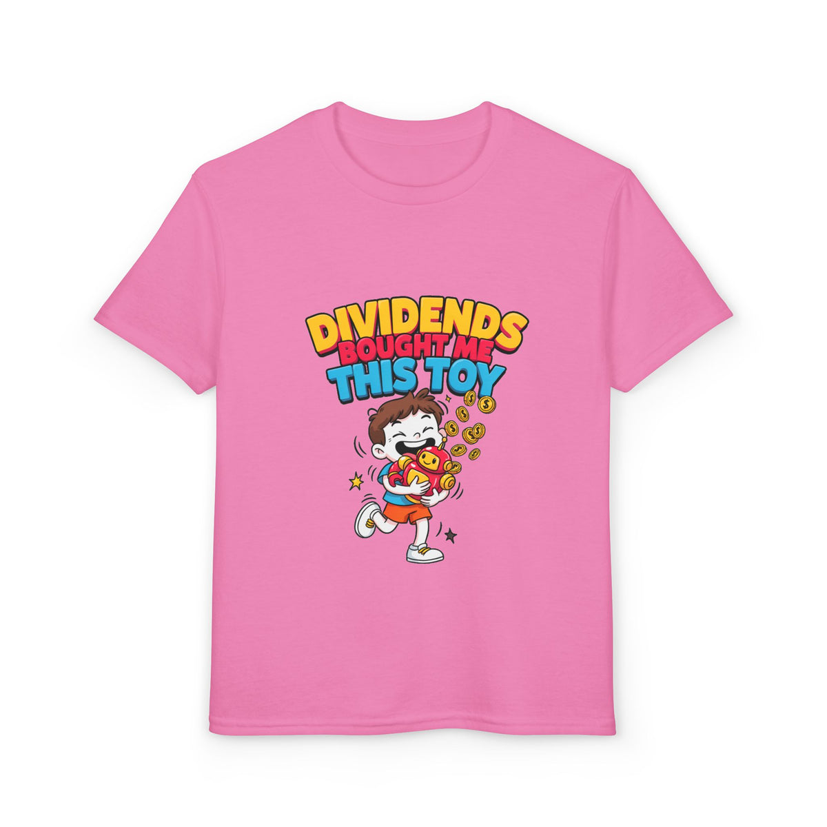DIVIDENDS BOUGHT ME THIS TOY. Boys' Youth Tee | Funny Finance Kids Clothing
