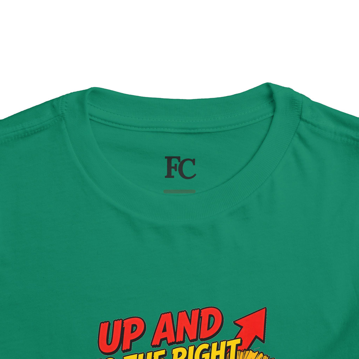 UP AND TO THE RIGHT. Toddler Tee | Funny Finance Kids Clothing