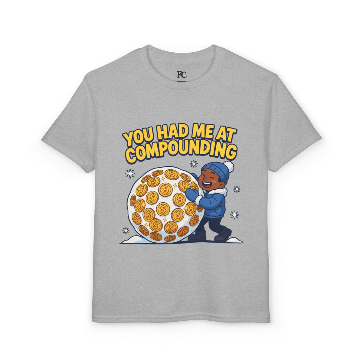 YOU HAD ME AT COMPOUNDING. Boys' Youth Tee | Funny Finance Kids Clothing