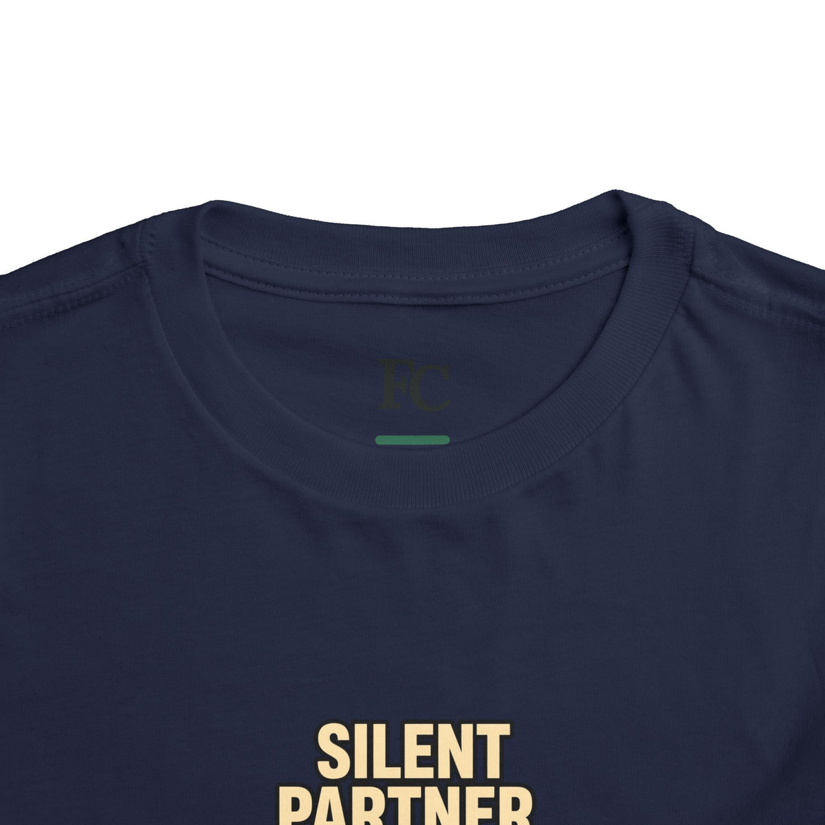 SILENT PARTNER. Toddler Tee | Funny Finance Kids Shirt
