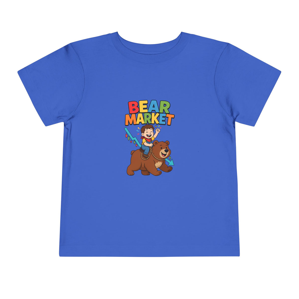 BEAR MARKET. Boys' Toddler Tee | Funny Finance Kids Clothing