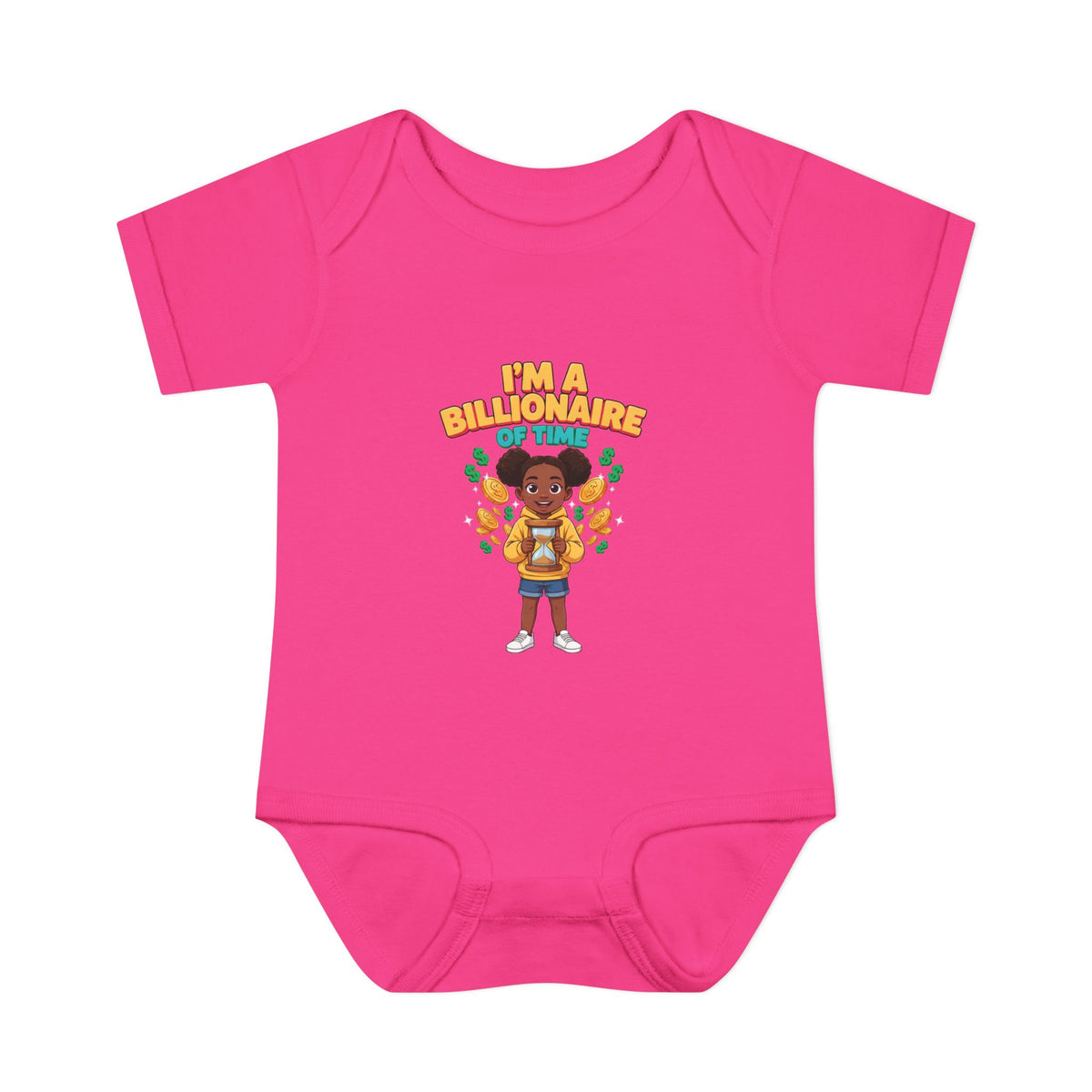 I'M A BILLIONAIRE OF TIME. Boys' Baby Bodysuit | Funny Finance Kids Clothing