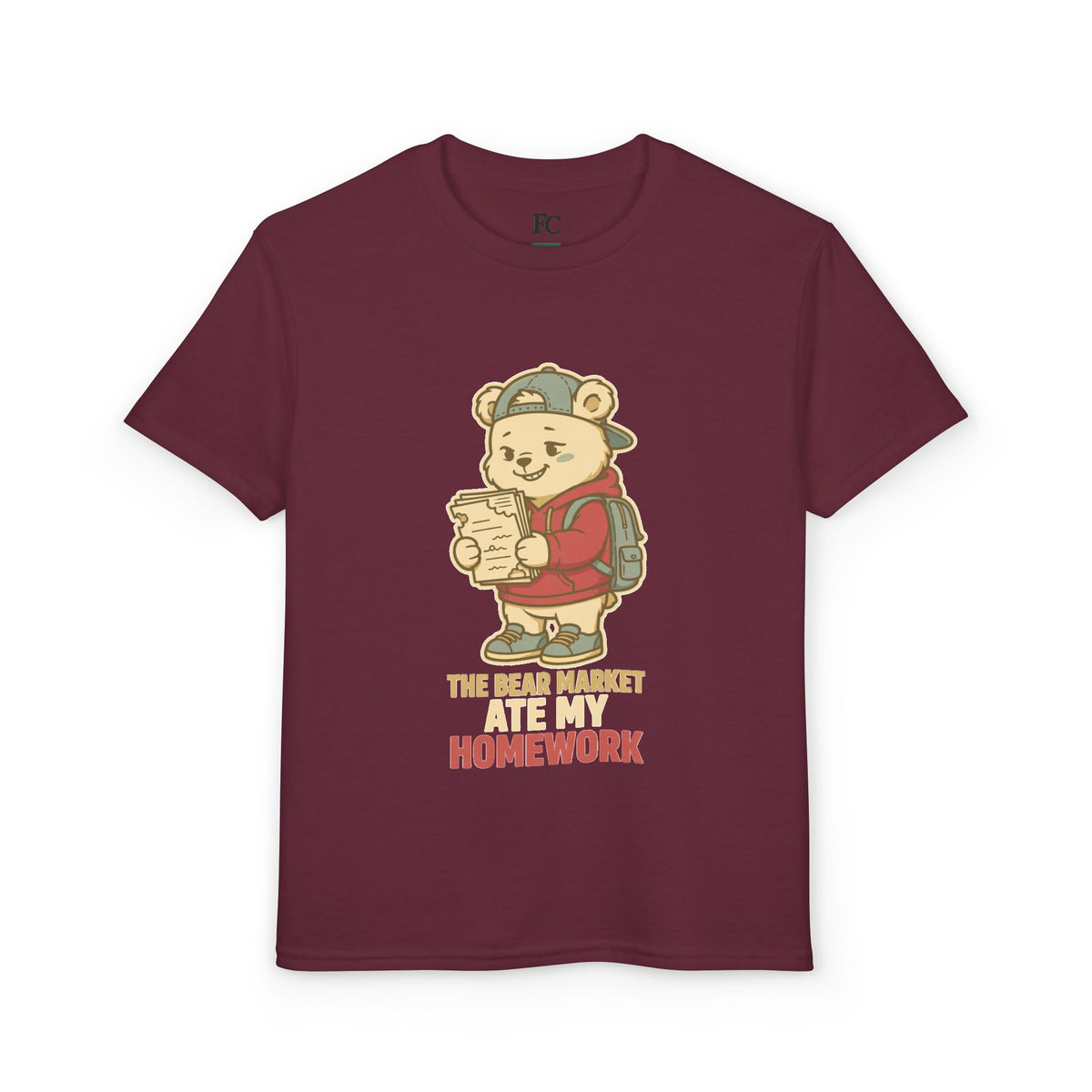 THE BEAR MARKET ATE MY HOMEWORK. Youth Tee