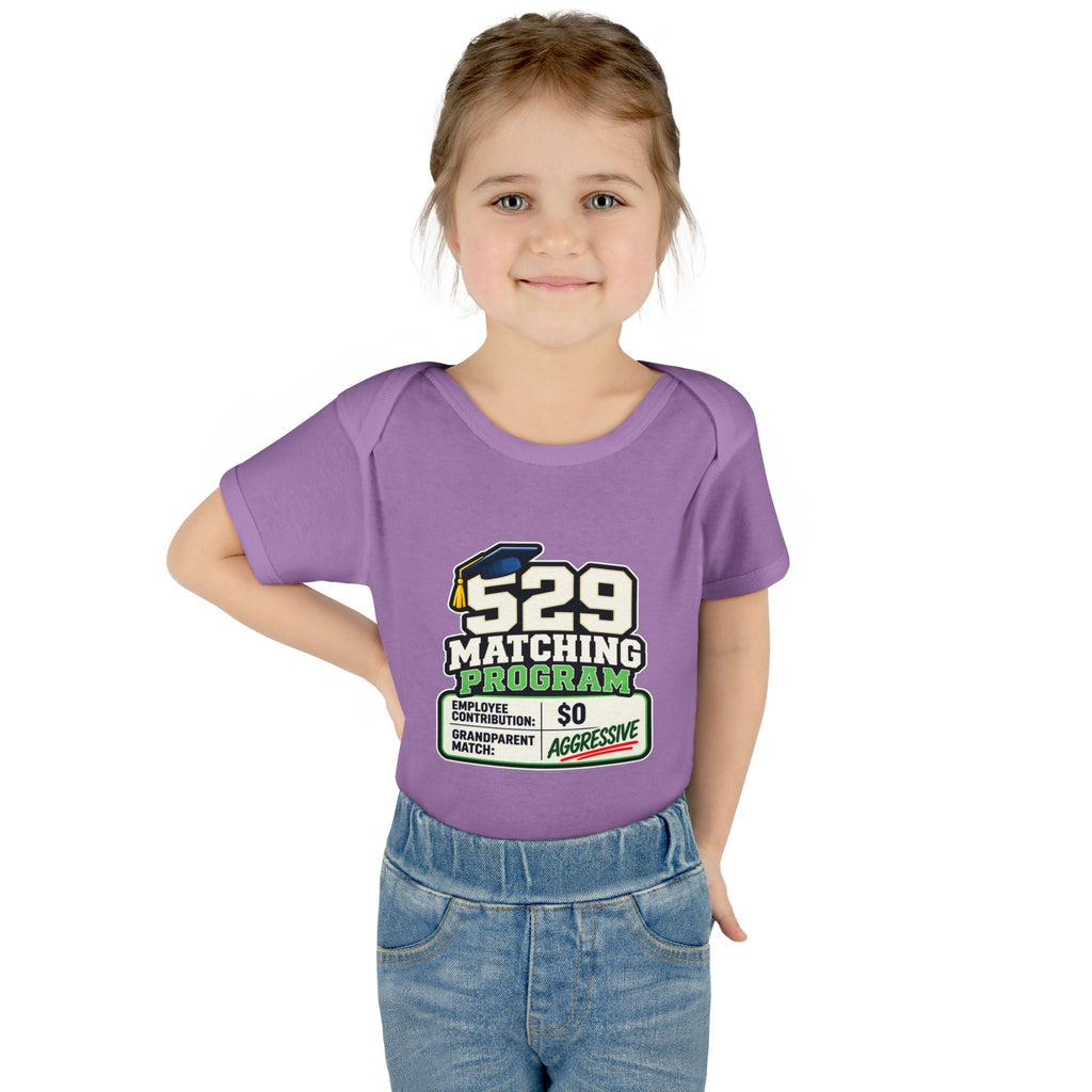 529 Matching Program: Grandparents Baby Bodysuit | Funny Finance Kids Clothing
