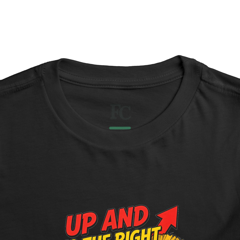 UP AND TO THE RIGHT. Toddler Tee | Funny Finance Kids Clothing