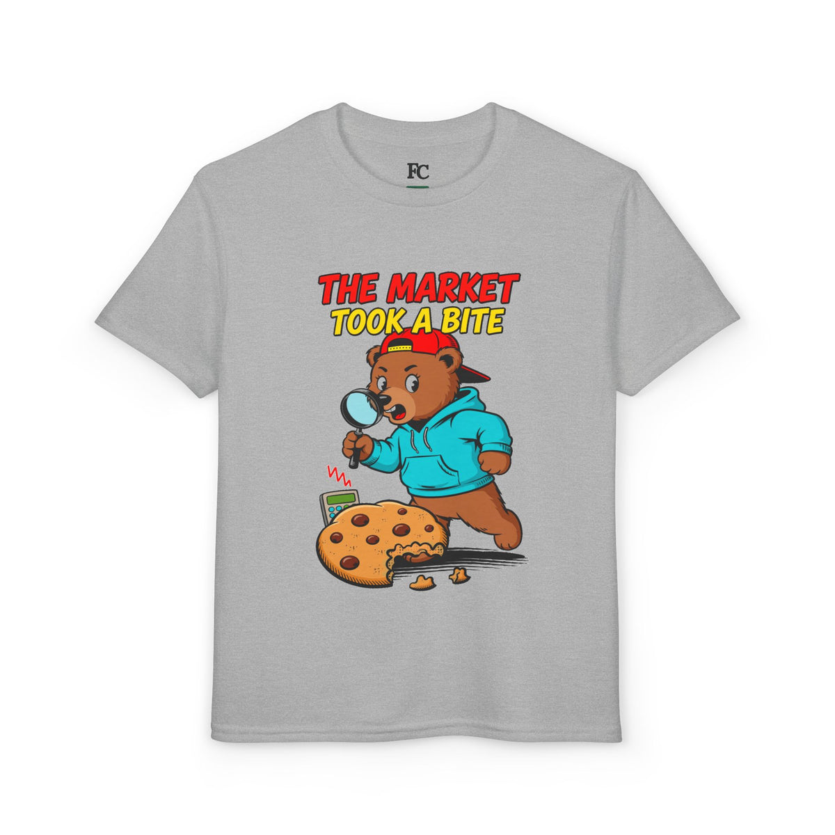 THE MARKET TOOK A BITE. Youth Tee | Funny Finance Kids Clothing
