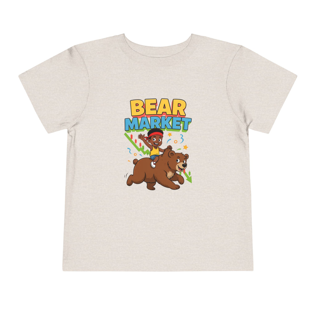 BEAR MARKET. Boys' Toddler Tee | Funny Finance Kids Clothing