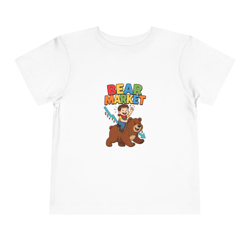 BEAR MARKET. Boys' Toddler Tee | Funny Finance Kids Clothing