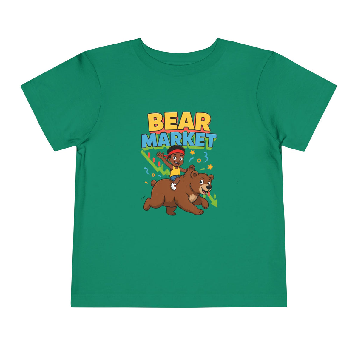 BEAR MARKET. Boys' Toddler Tee | Funny Finance Kids Clothing