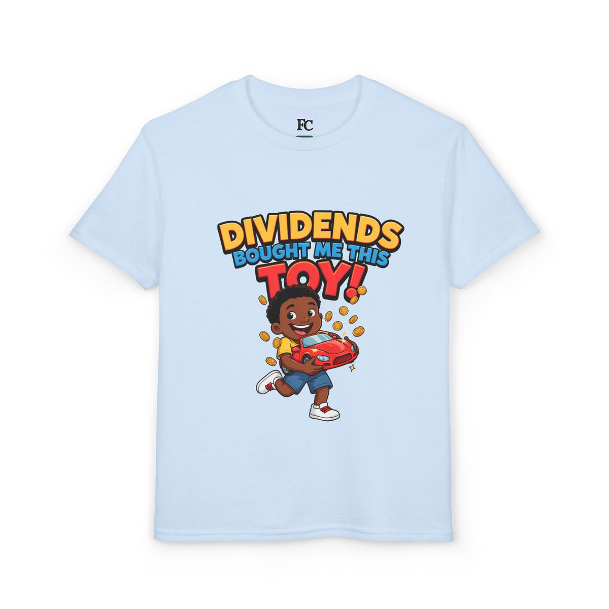 DIVIDENDS BOUGHT ME THIS TOY. Boys' Youth Tee | Funny Finance Kids Clothing