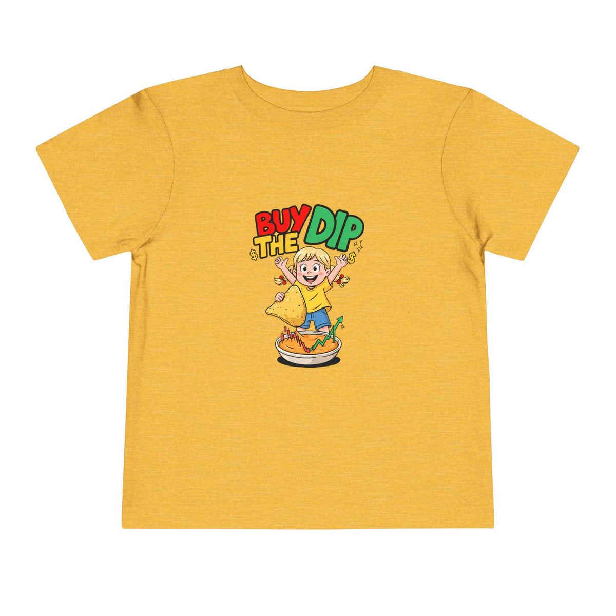 BUY THE DIP. Girls' Toddler Tee | Funny Finance Kids Clothing