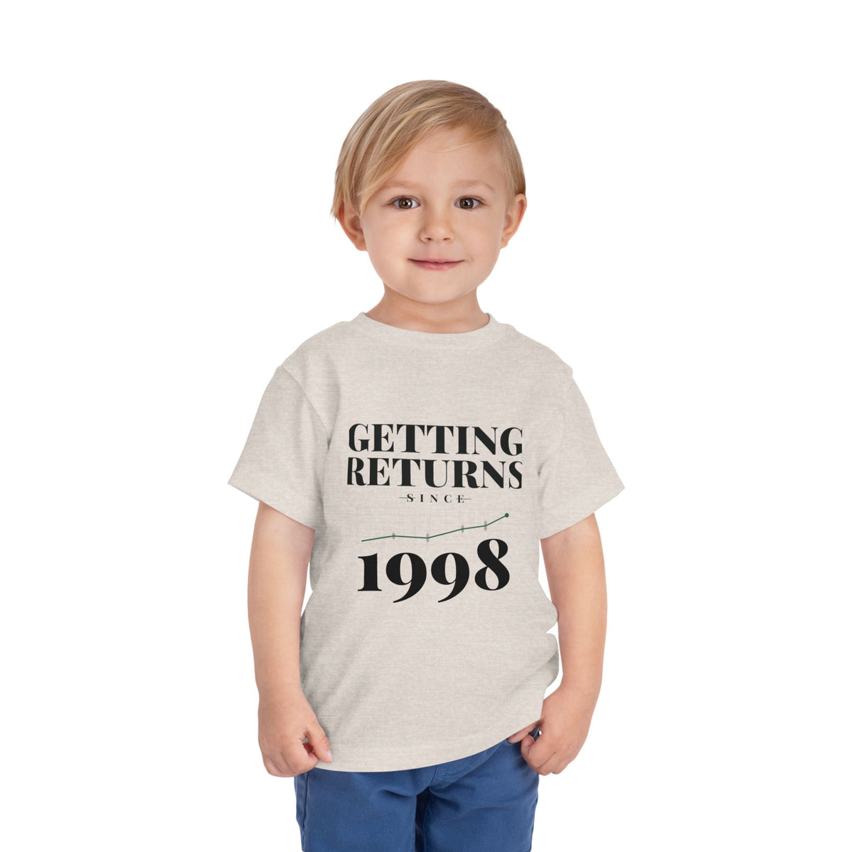 GETTING RETURNS SINCE [YEAR]. Toddler Tee | Personalized Funny Finance Kids Shirt