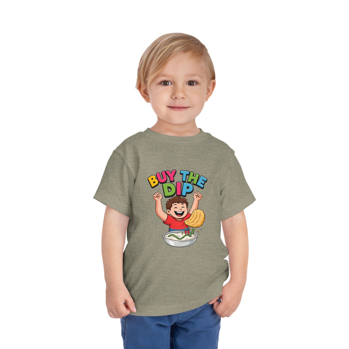 BUY THE DIP. Boys' Toddler Tee | Funny Finance Kids Clothing