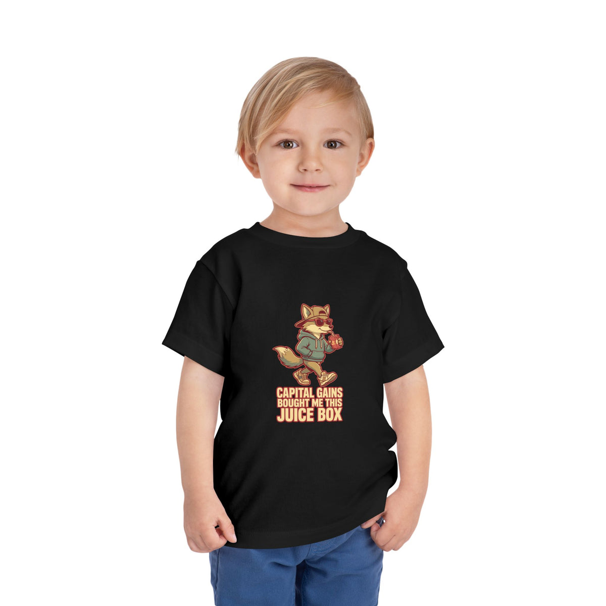 CAPITAL GAINS BOUGHT ME THIS JUICE BOX. Toddler Tee