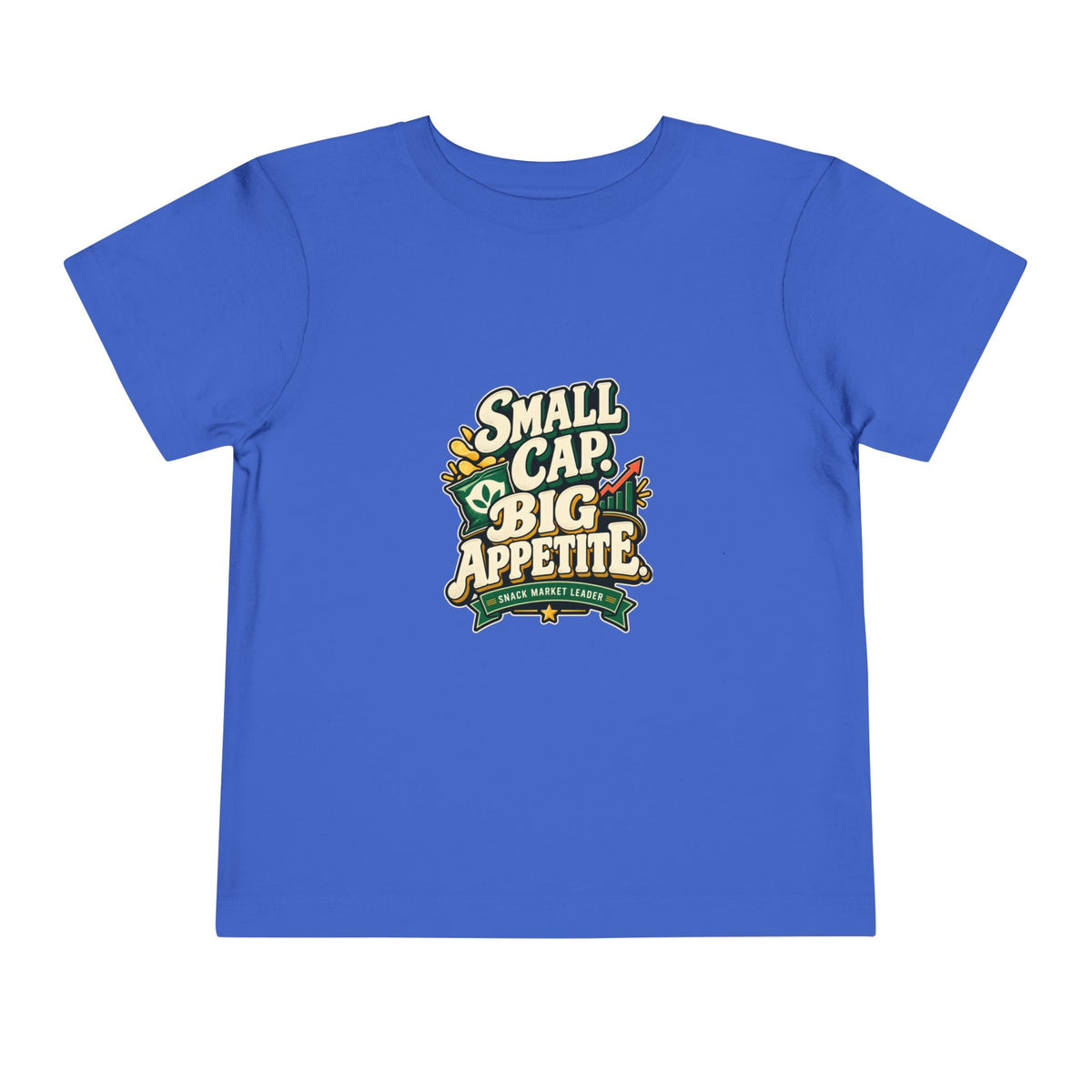 SMALL CAP. BIG APPETITE. Toddler Tee | Funny Finance Kids Clothing