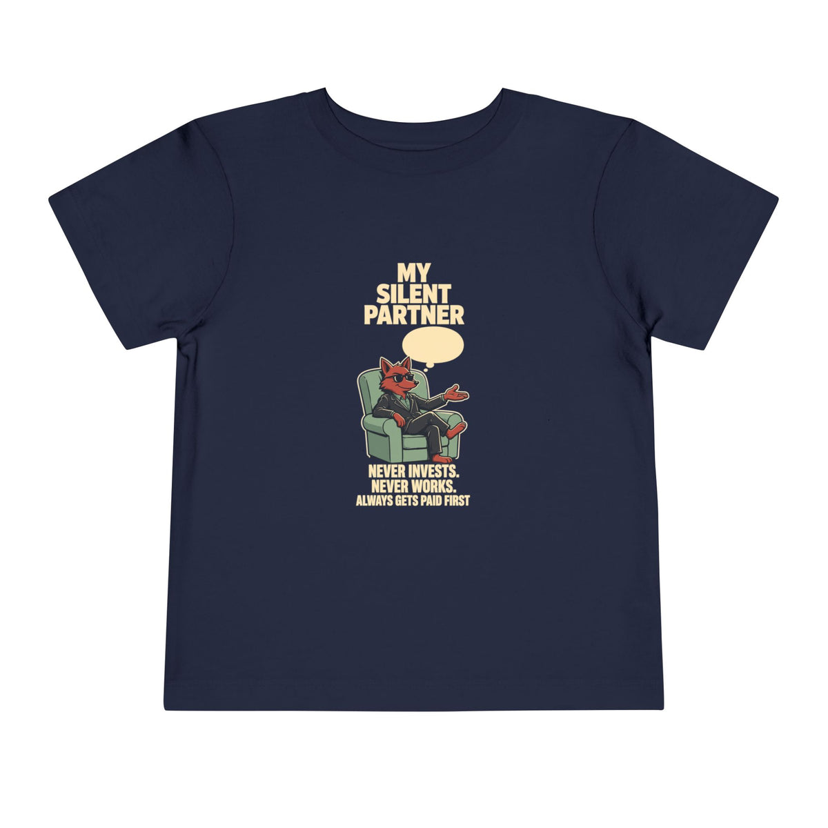 MY SILENT PARTNER. Toddler Tee | Funny Finance Kids Shirt