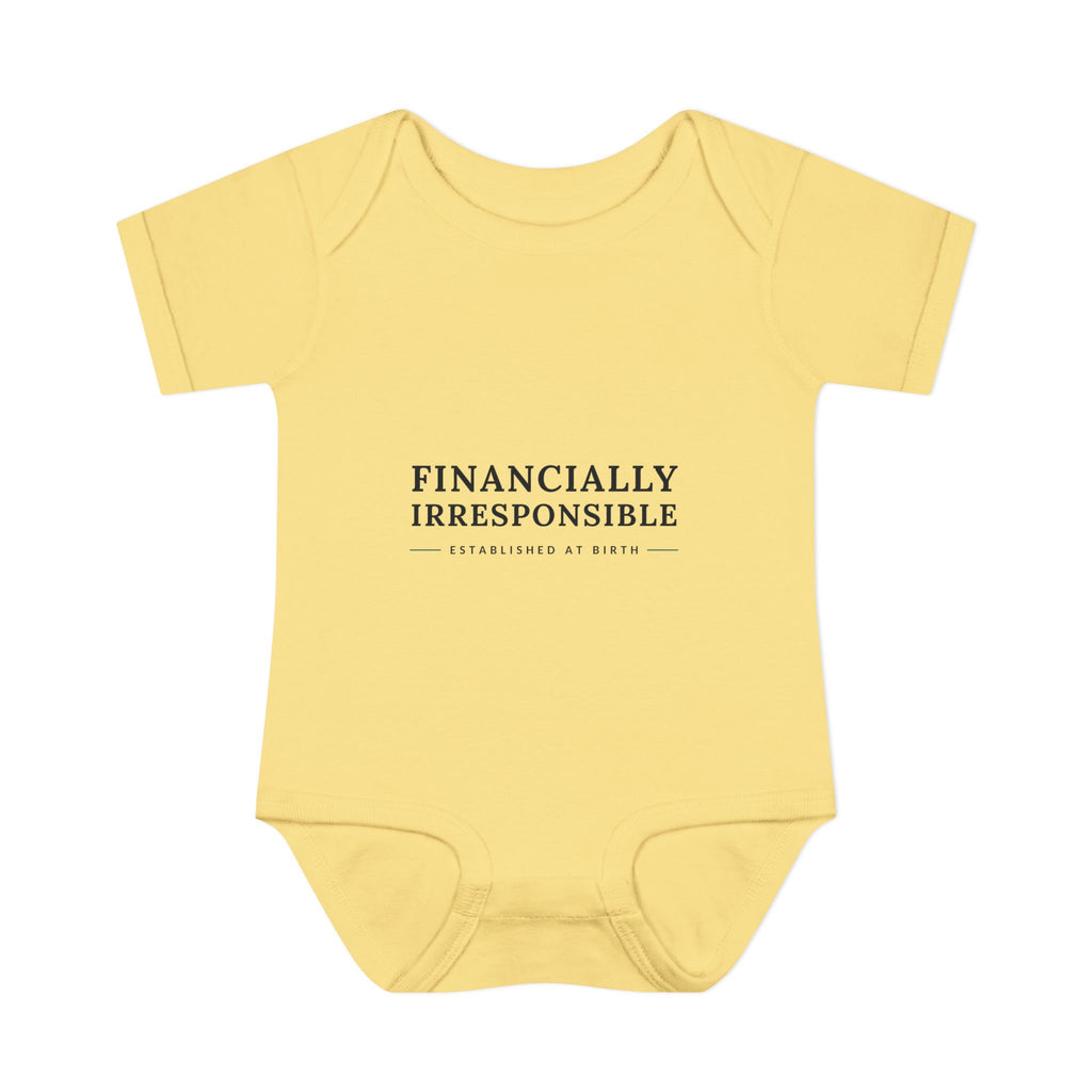 Financially Irresponsible Baby Bodysuit | Funny New Parent Gift