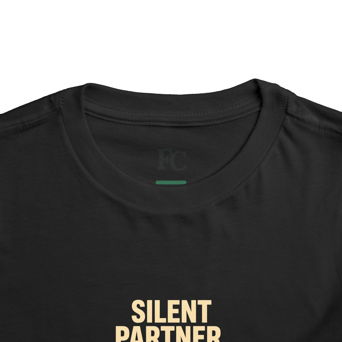 SILENT PARTNER. Toddler Tee | Funny Finance Kids Shirt