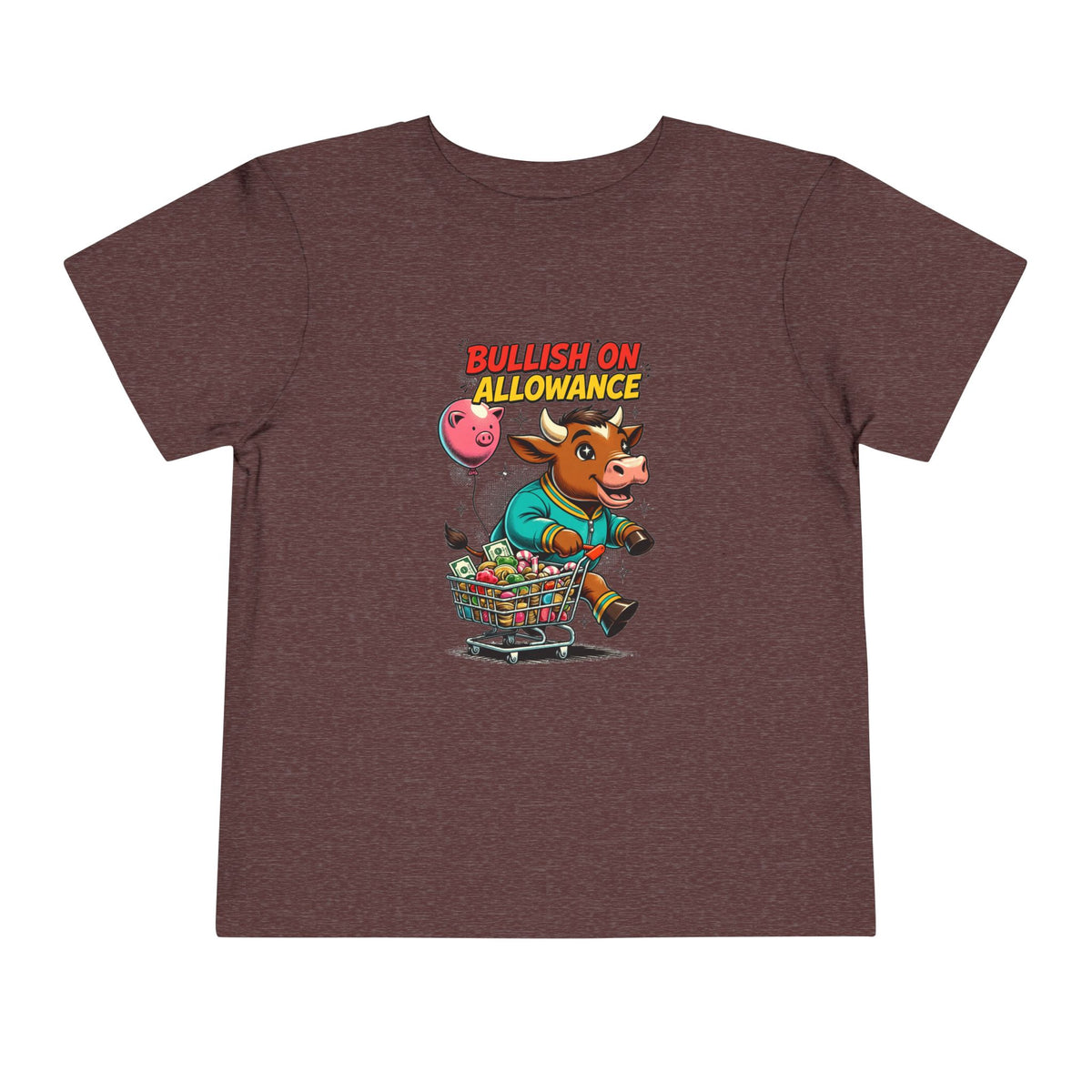 BULLISH ON ALLOWANCE. Toddler Tee | Funny Finance Kids Clothing