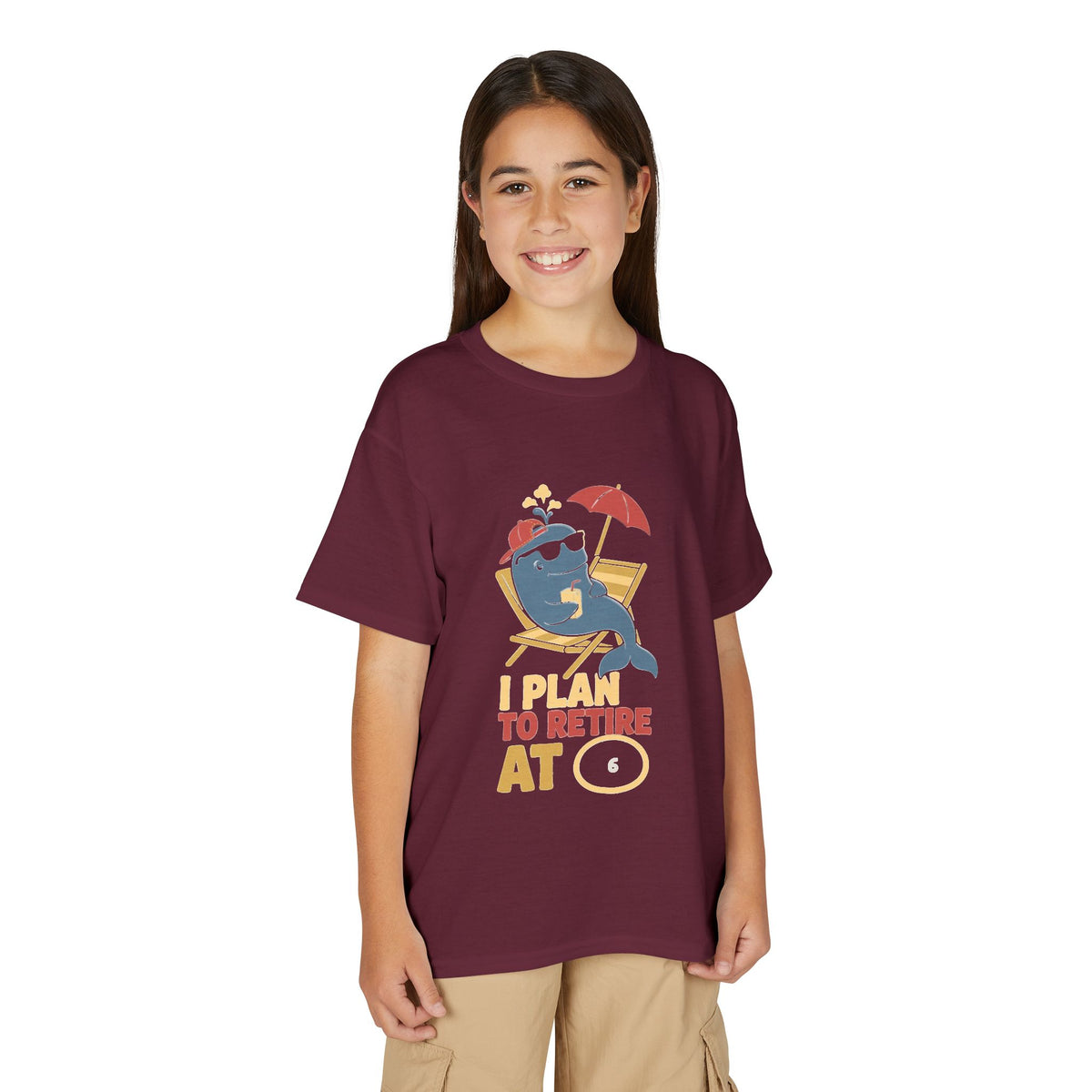 I PLAN TO RETIRE AT [AGE]. Youth Tee | Personalized Funny Finance Kids Shirt