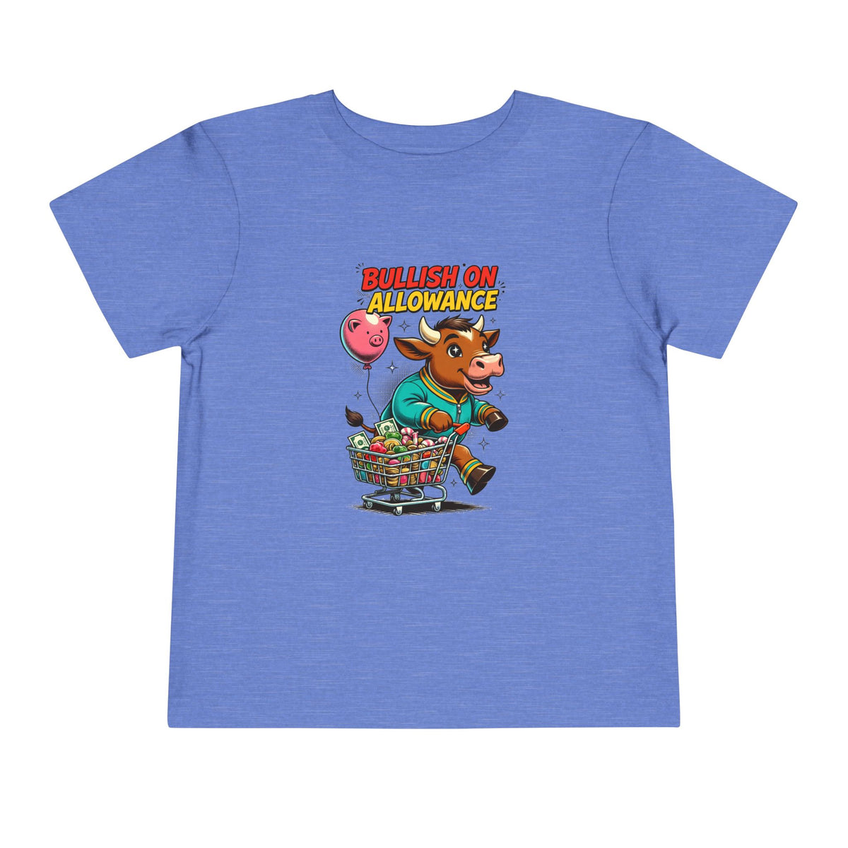 BULLISH ON ALLOWANCE. Toddler Tee | Funny Finance Kids Clothing