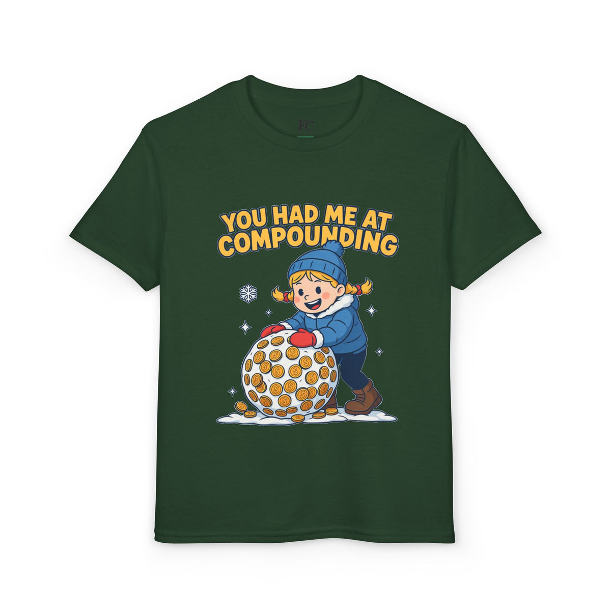 YOU HAD ME AT COMPOUNDING. Girls' Youth Tee | Funny Finance Kids Clothing