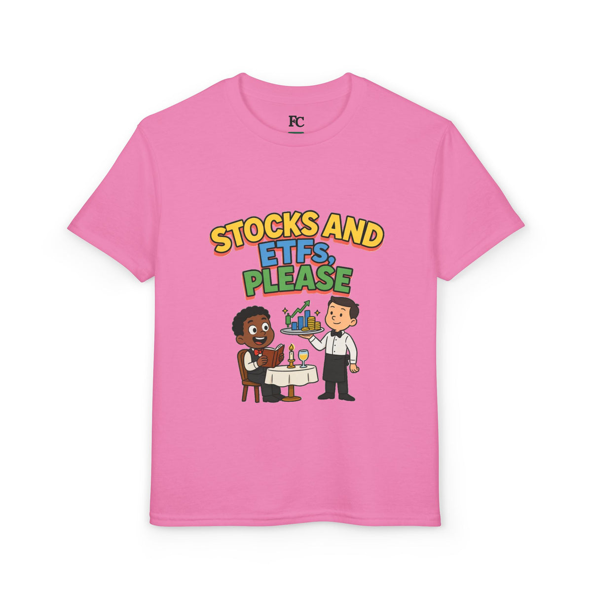 STOCKS AND ETFS, PLEASE. Boys' Youth Tee | Funny Finance Kids Clothing