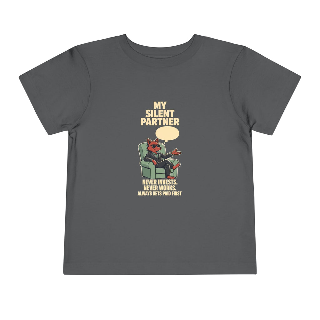 MY SILENT PARTNER. Toddler Tee | Funny Finance Kids Shirt