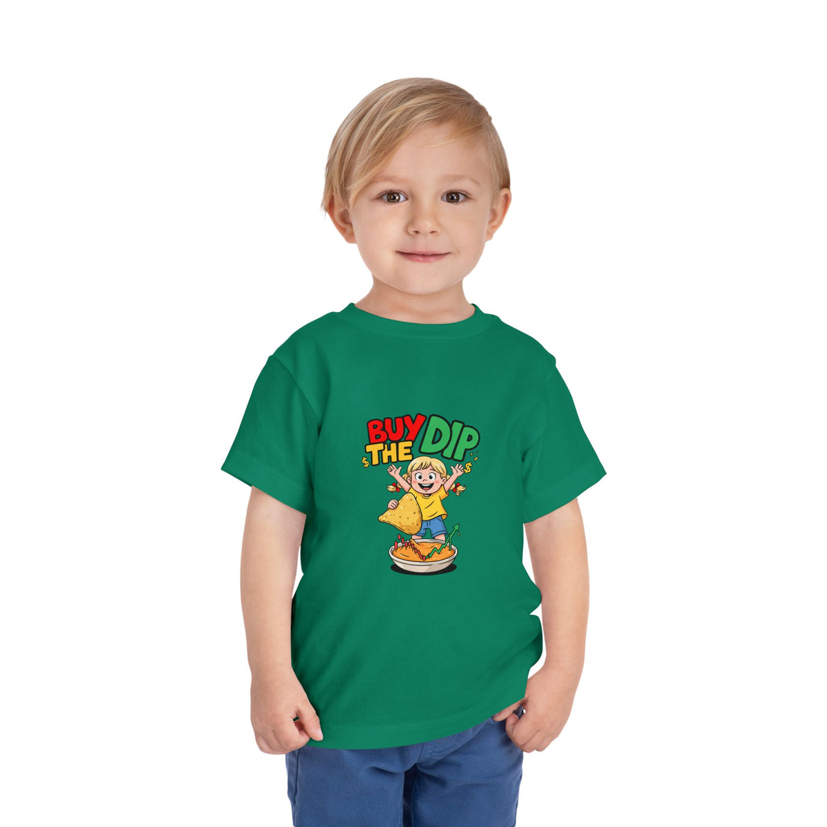 BUY THE DIP. Girls' Toddler Tee | Funny Finance Kids Clothing